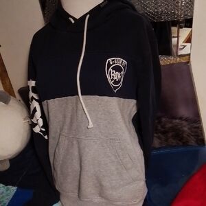 G-Star Two-Tone Navy and Light Gray Hoodie